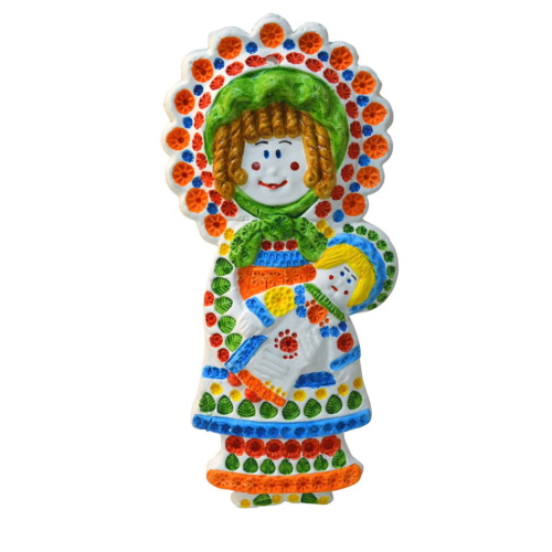 Virgen con niño cerámica