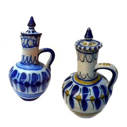 Jarra de cerámica con tapa (varios diseños)