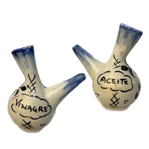 Set. vinagrera y aceitera de cerámica