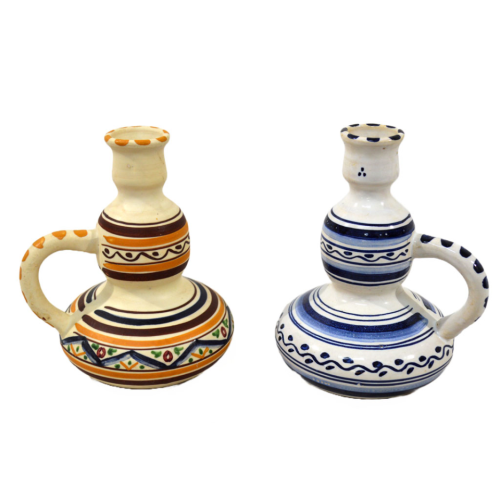 Porta vela de cerámica (Diseños varios)