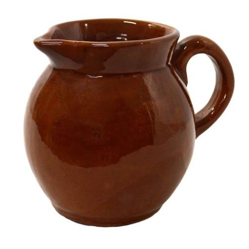 Jarra redonda de barro