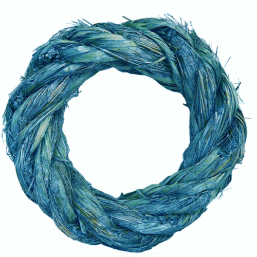 Corona médula y plumero azul plateado