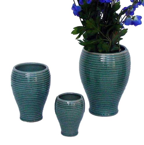 Set de 3 jarrones cerámica