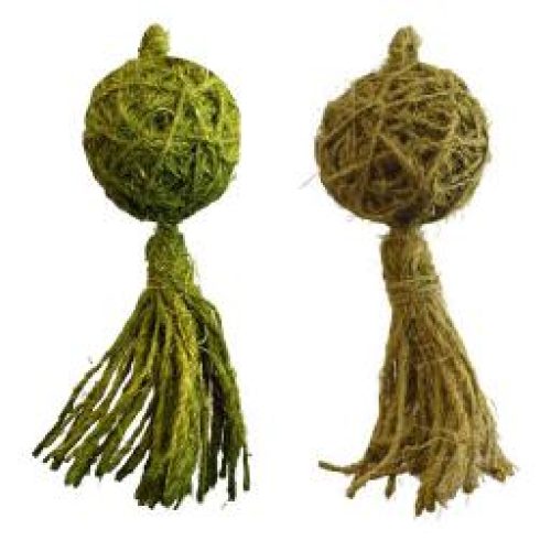 Bola con borla de esparto (colores surtidos)