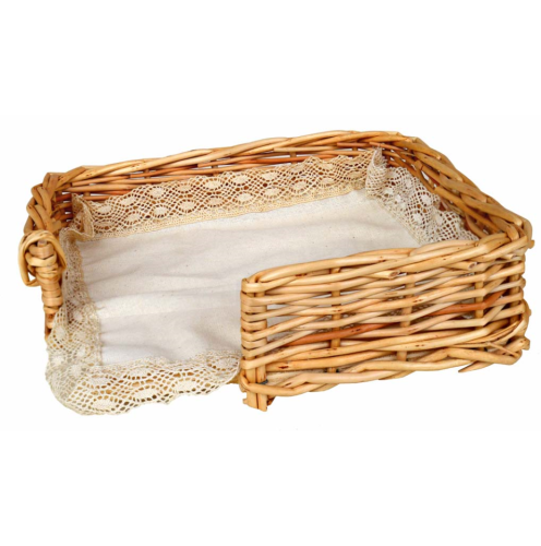 Servilletero mimbre con tapete