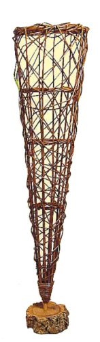 Cucurucho de mimbre rústico base de corcho