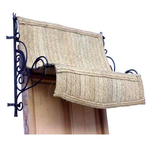 Toldo esparto con forja