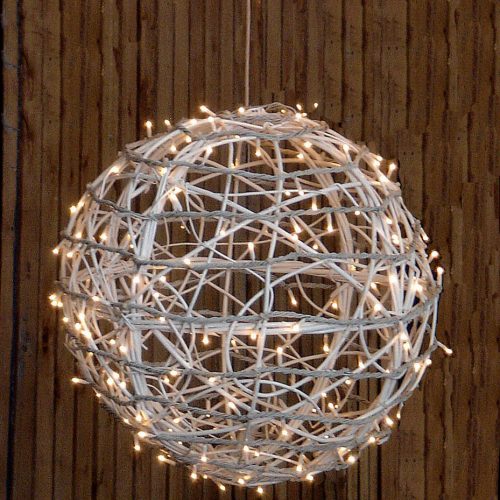 Bola blanca con luz led