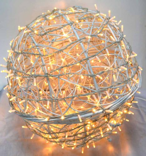 Bola blanco con luz led