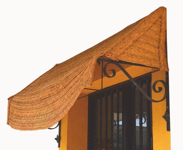 Toldo esparto con forja