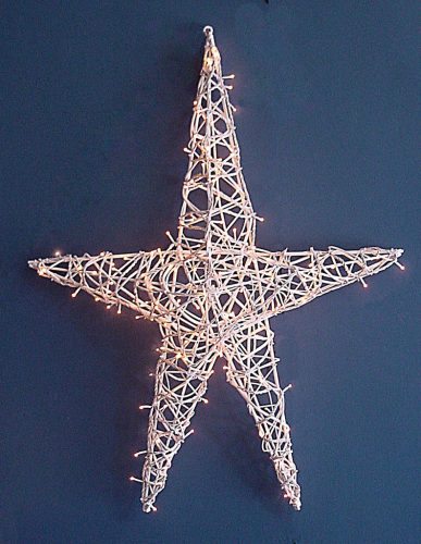 Estrella blanca con luz