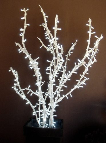 Rama blanca con luz led