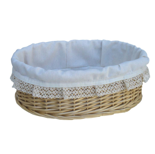 Cesto mimbre forrado