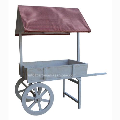 Carro eventos blanco decapado