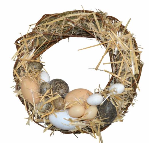 Corona retama y huevos