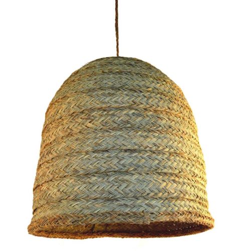 Lámpara esparto con instalación