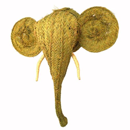 Cabeza de elefante esparto grande