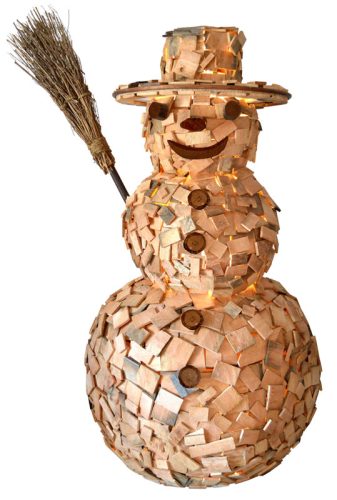 Muñeco madera con luz