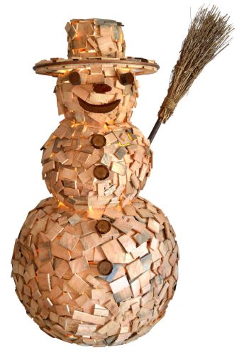 Muñeco madera con luz