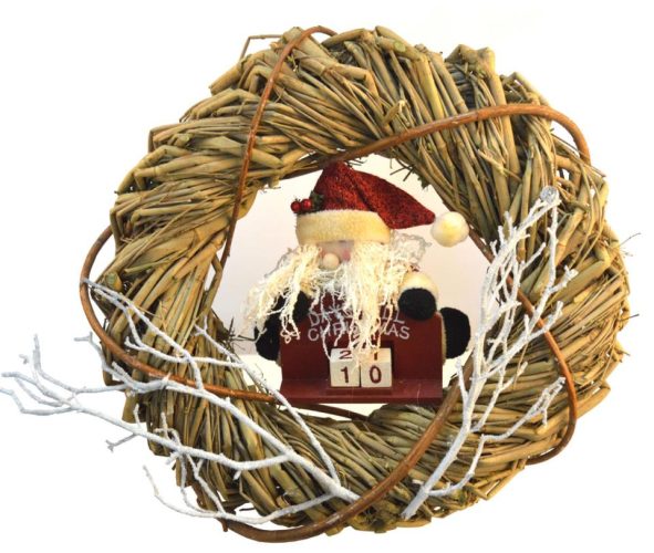 Corona Navidad decorada