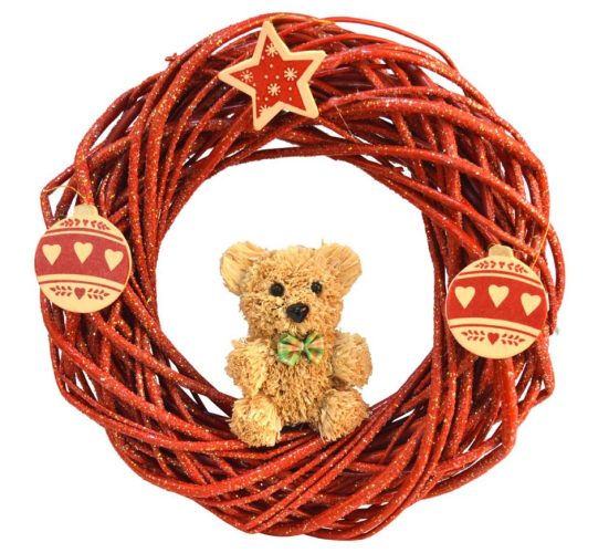 Corona Navidad decorada