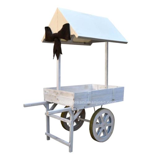 Carro eventos blanco con luz