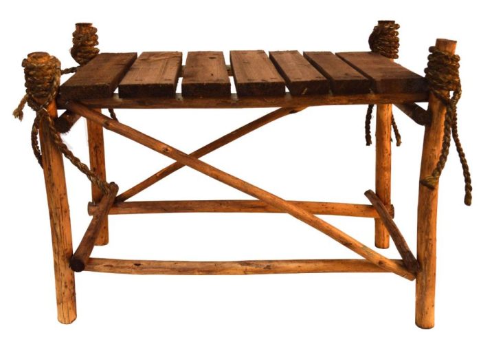 Mini Aparador madera pintado nogal