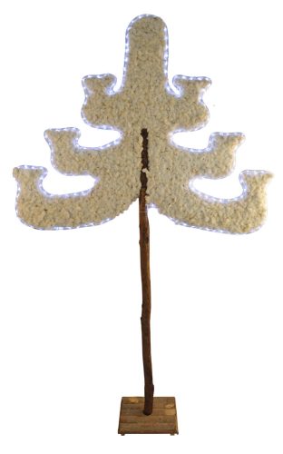 Candelabro algodón con luz