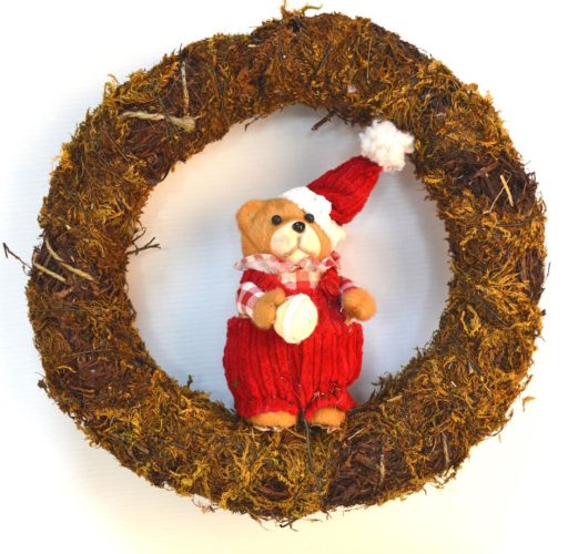 Corona musgo con oso