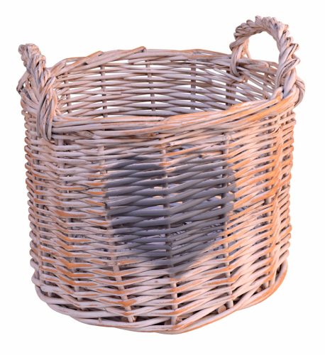 Macetero mimbre con corazón