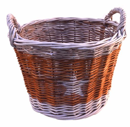 Canasta mimbre con estrella