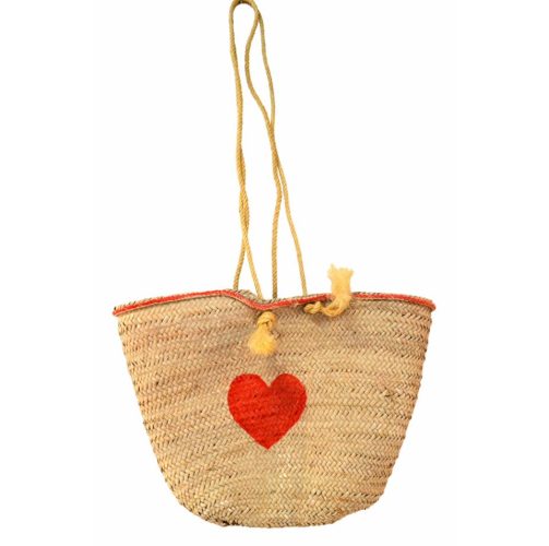 Bolso palma con corazón