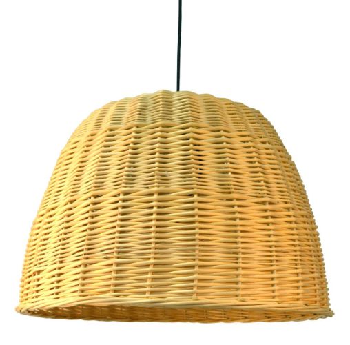 Lámpara mimbre con instalación