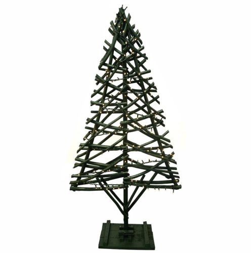 Árbol plano verde con luz