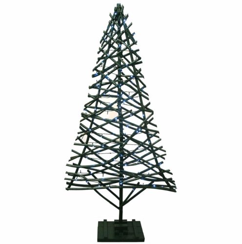 Árbol plano verde con luz