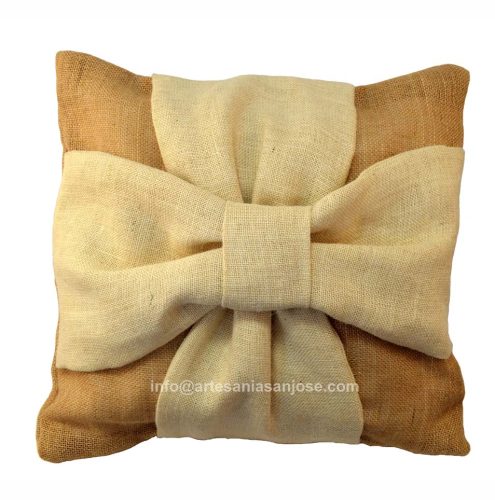 Cojín tela yute (sin relleno)