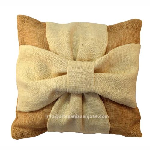 Cojín tela yute (sin relleno)