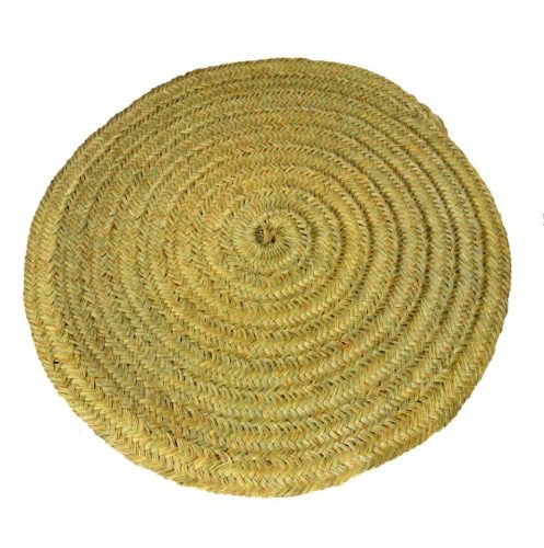 Alfombra redonda de esparto