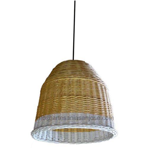 Lámpara mimbre con instalación