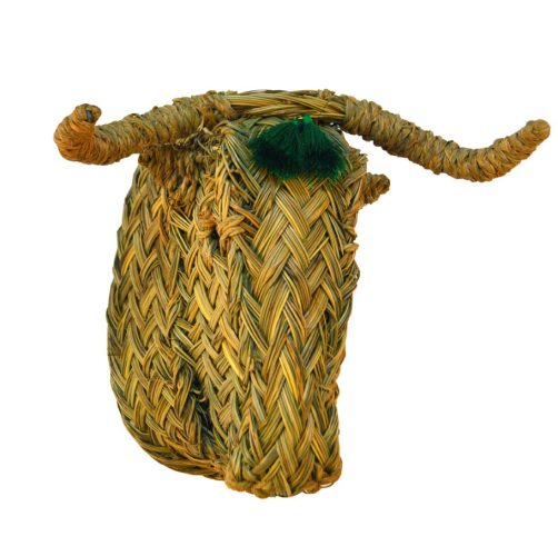 Cabeza de toro con borlas