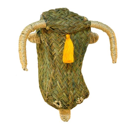 Cabeza de toro con borla