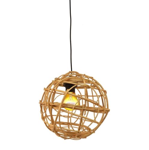 Lámpara bola natural con instalación