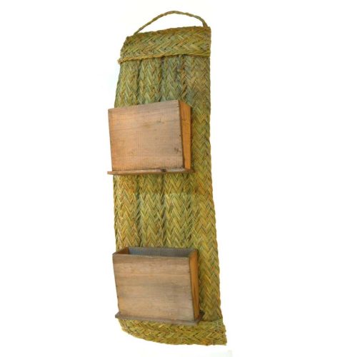 Revistero esparto y madera