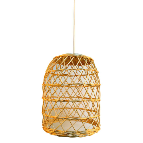 Lámpara mimbre con instalación