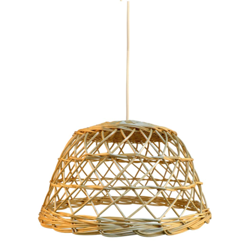 Lámpara mimbre con instalación