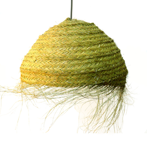 Lámpara esparto con instalación