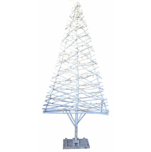 Árbol blanco  con luz