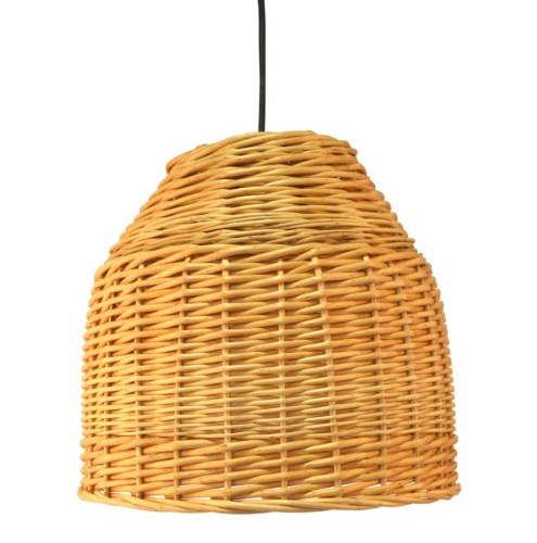 Lámpara mimbre con instalación