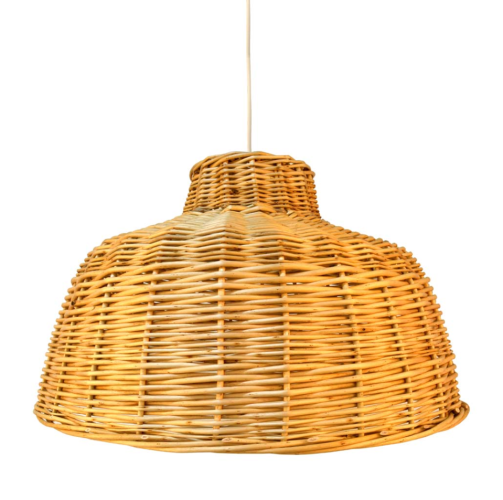 Lámpara mimbre con instalación