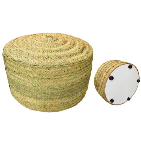 Puff redondo esparto